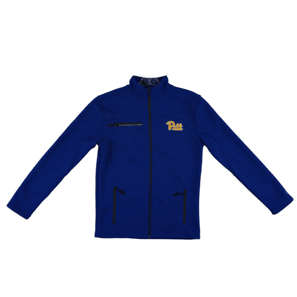 Colosseum NCAA‎ Pitt Panthers Jacket Men's Size Small Blue Full Zip Pockets
